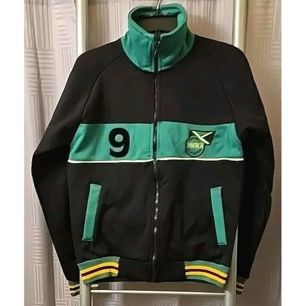 Retro-League Jamaica Football Federation Zip-Up Jacket Sz S‎